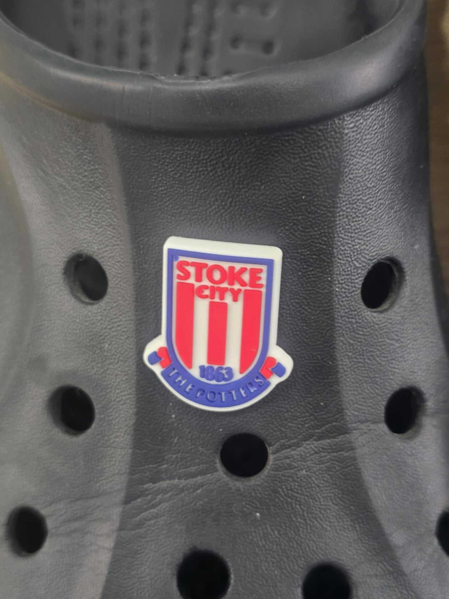 Football Badge Themed Croc Charms.