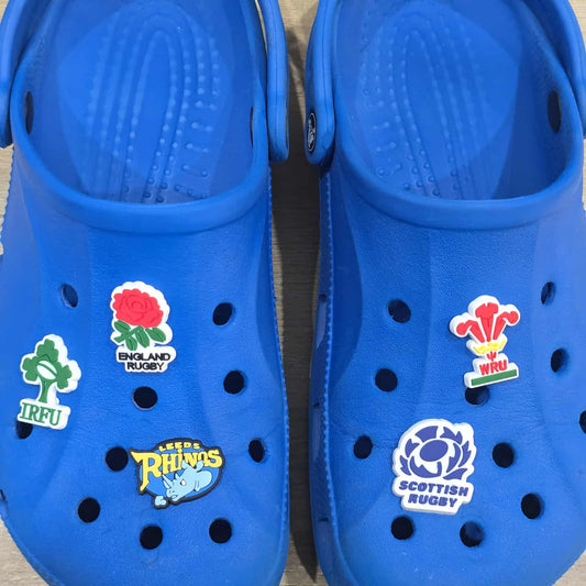 Rugby Team Croc Charms