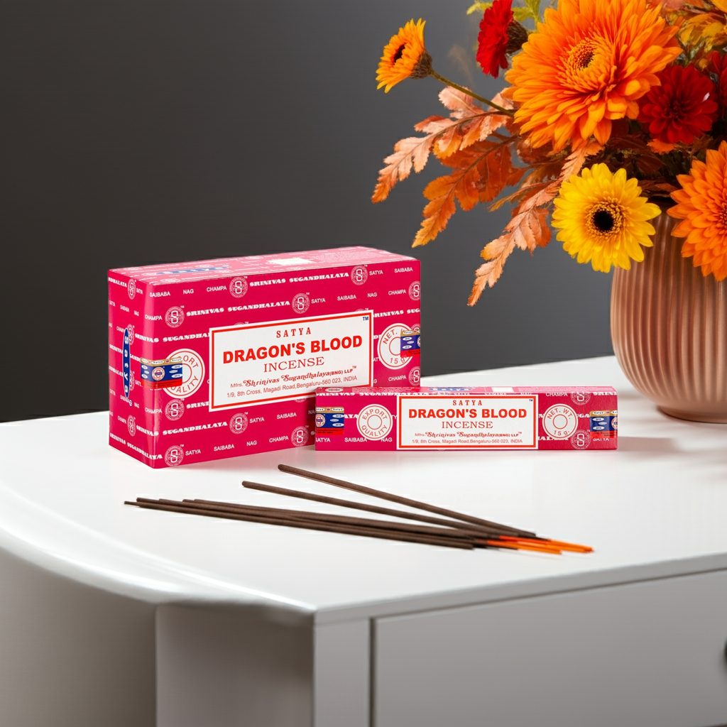1 Pack of Dragon's Blood Incense Sticks by Satya