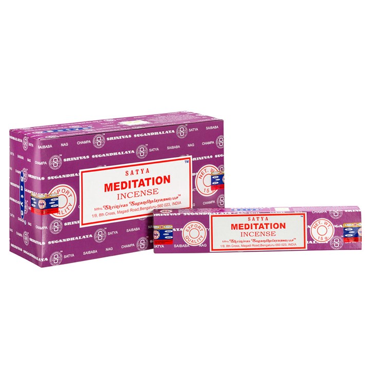 1 Pack of Meditation Incense Sticks by Satya