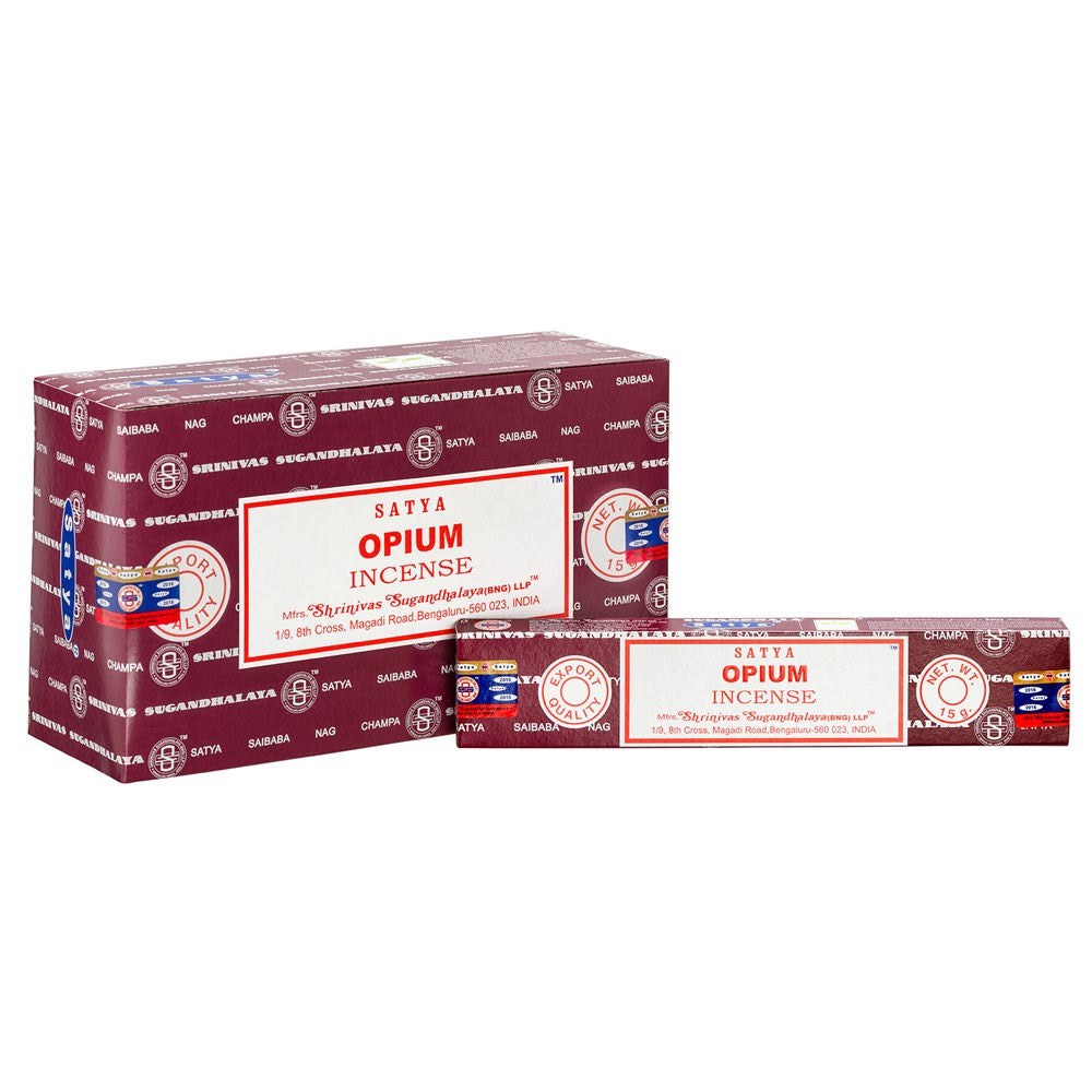 1 Pack of Opium Incense Sticks by Satya