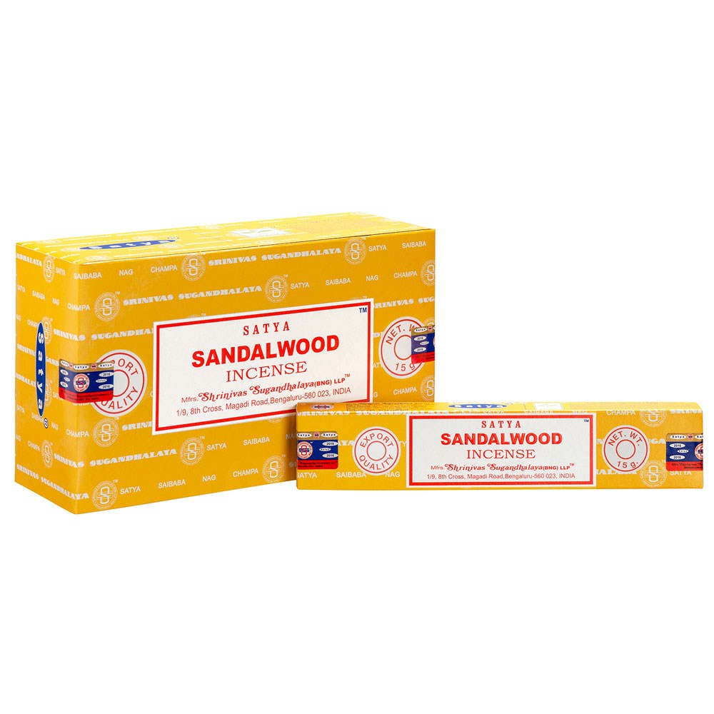 1 Pack of Sandalwood Incense Sticks by Satya
