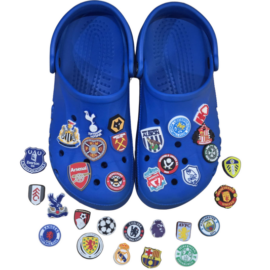 Football Badge Themed Croc Charms.