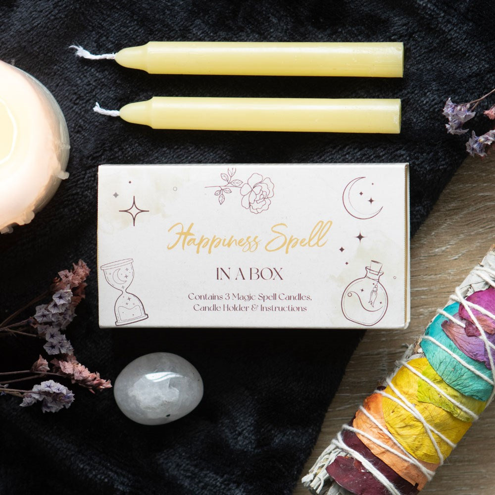 Magic Happiness Spell Candles in a Box