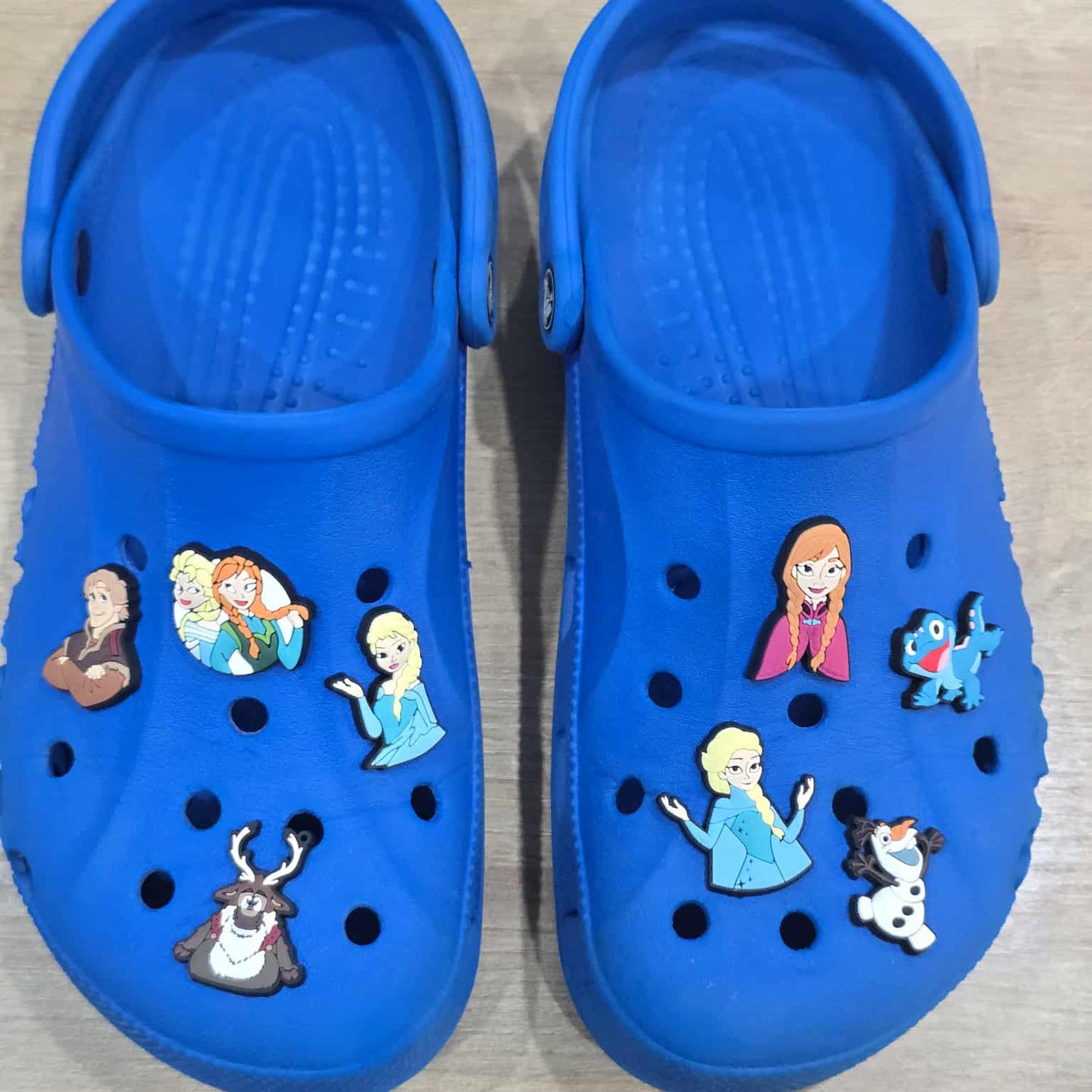 Frozen themed croc charms