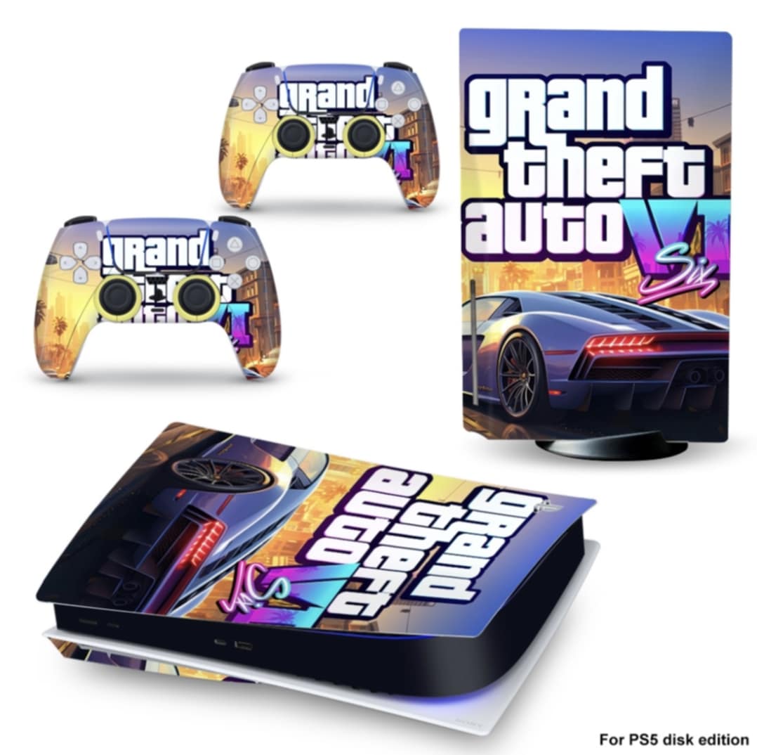 PS5 Disc Edition Console And Controller Skins