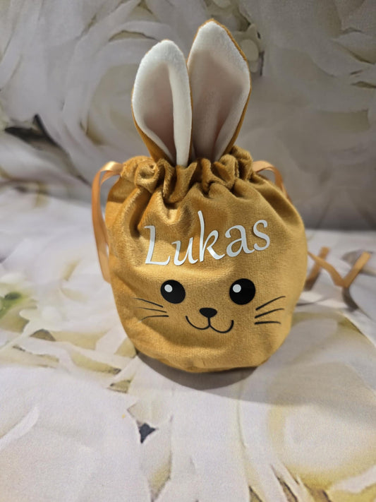 Personalised Velvet Bunny Bags