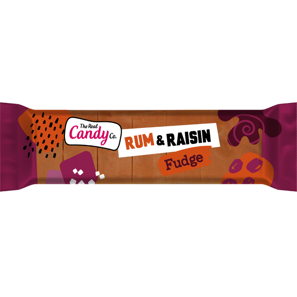 The Real Candy Co. Rum & Raisin Fudge Bar