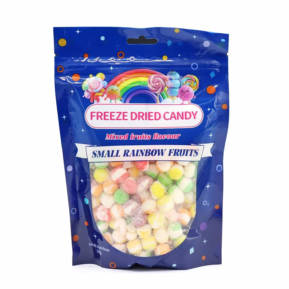 Freeze Dried Candy Small Rainbow Fruits Pouch 90g