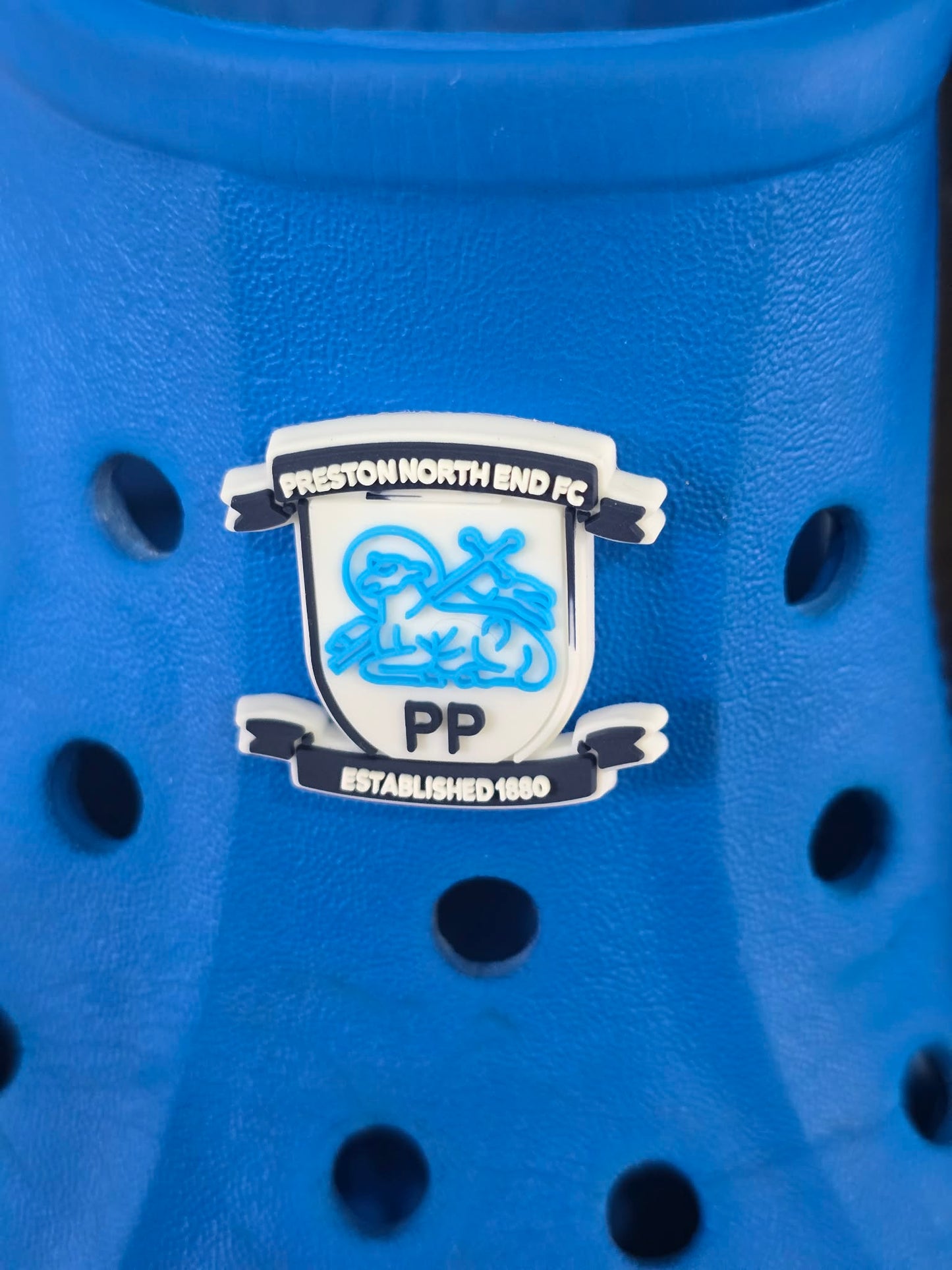 Football Badge Themed Croc Charms.