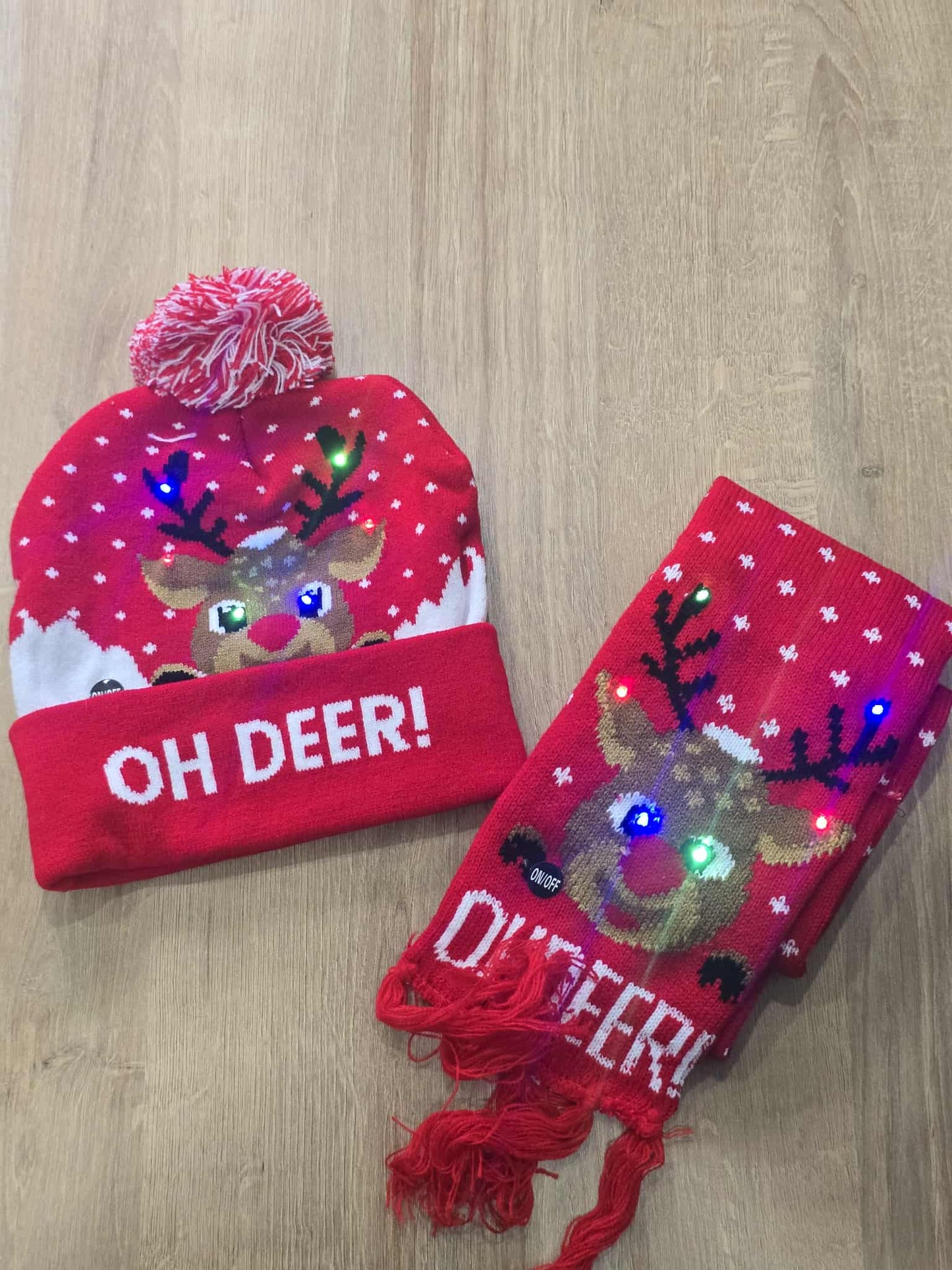 Festive Hat and Scarf Set