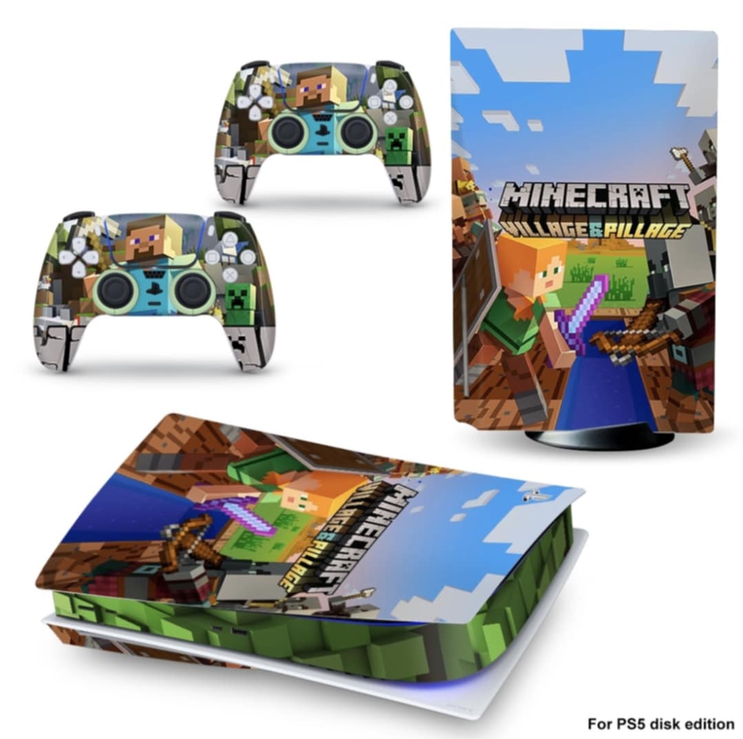 PS5 Disc Edition Console And Controller Skins