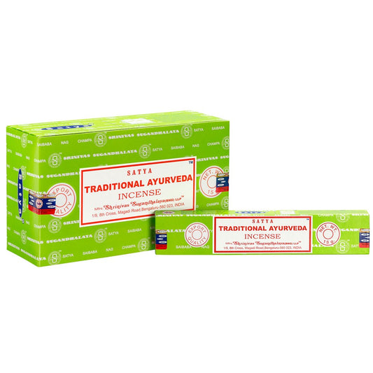 1 Pack of Traditional Ayurveda Incense Sticks by Satya