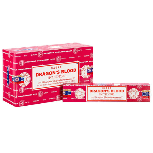 1 Pack of Dragon's Blood Incense Sticks by Satya