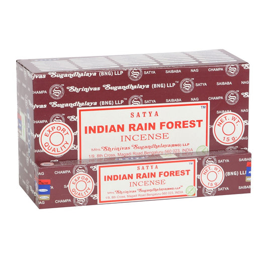 1 Pack of Indian Rain Forest Incense Sticks by Satya