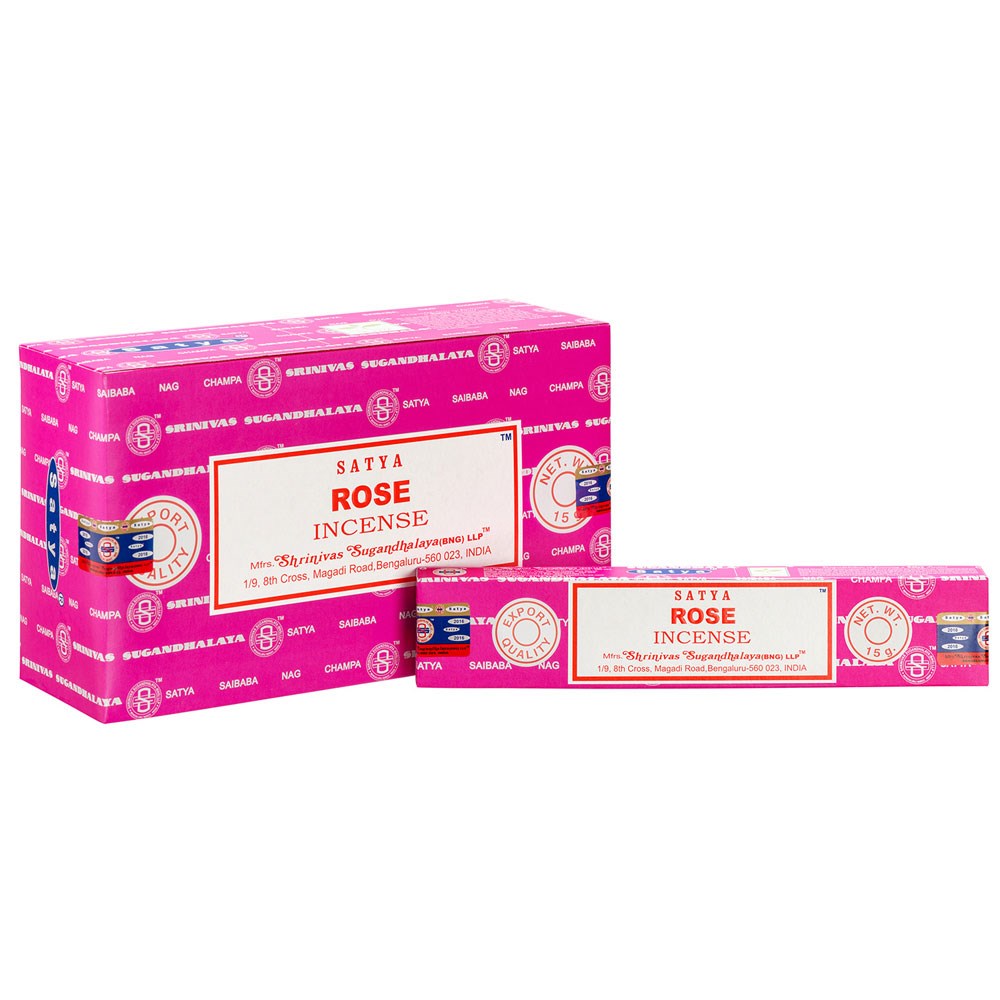 1 Pack of Rose Incense Sticks by Satya