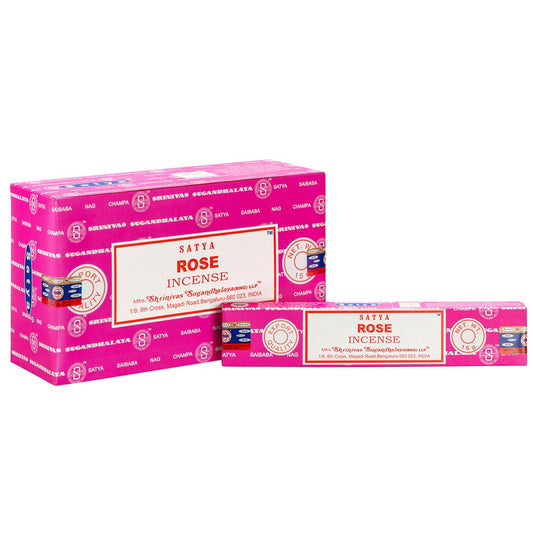 1 Pack of Rose Incense Sticks by Satya