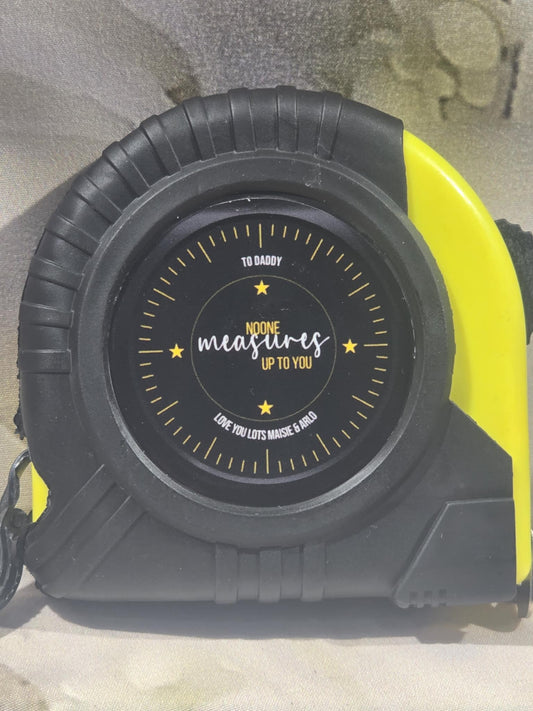 Personalised Tape Measure Fathers Day Gift.