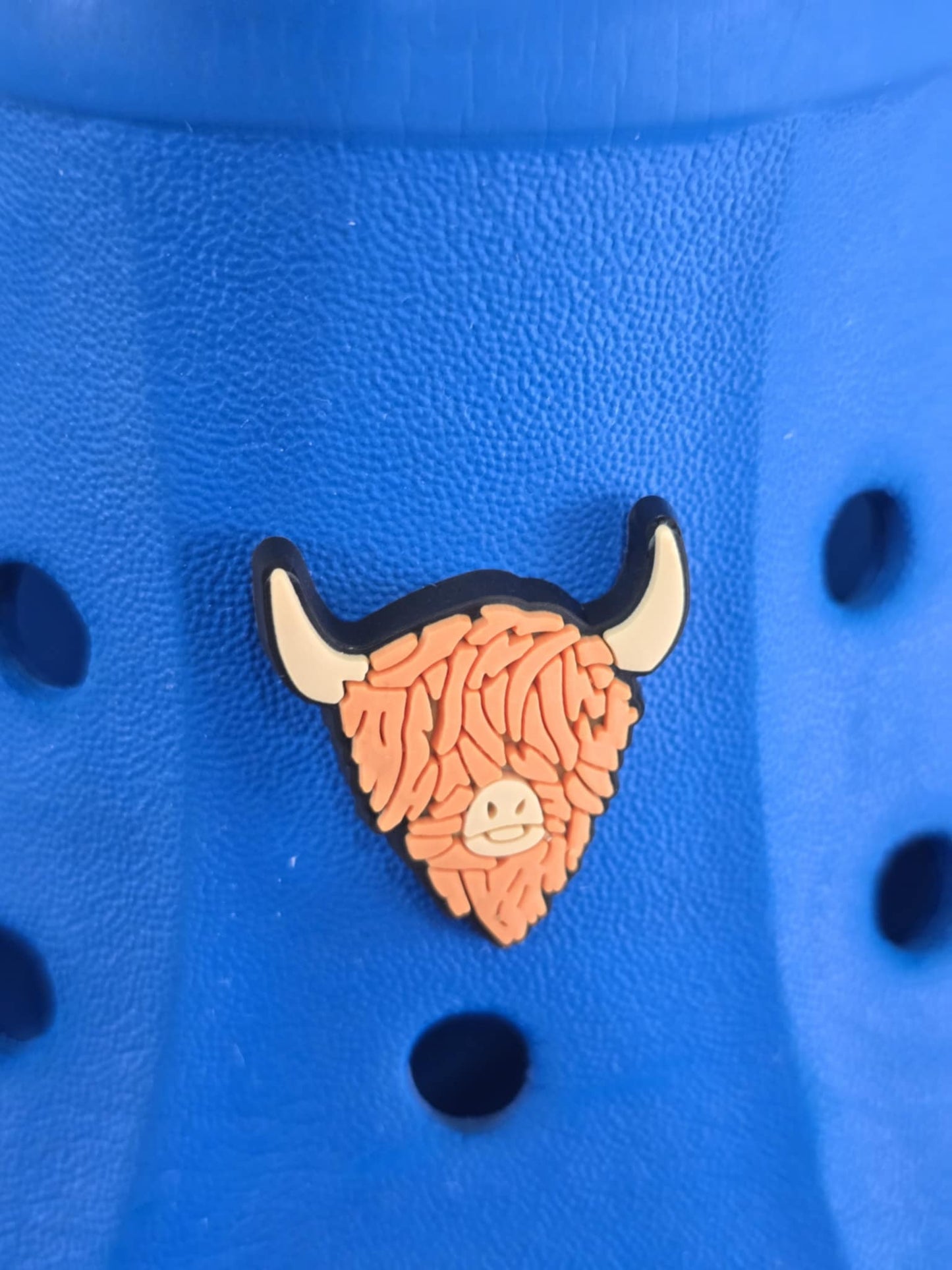 Highland Cow Croc Charm