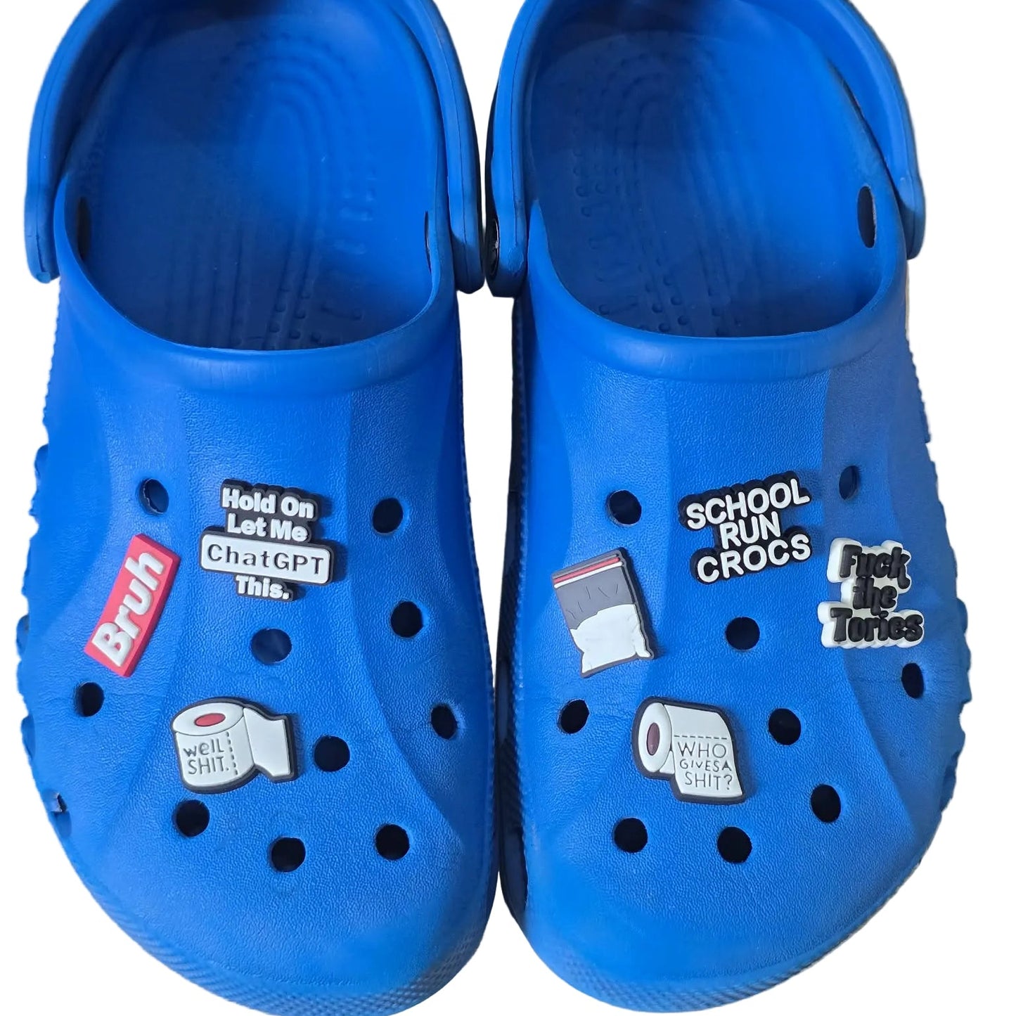 Slogan Croc Charms